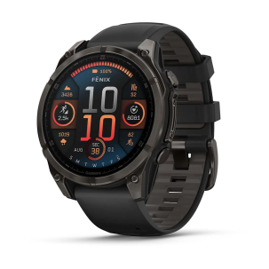 Garmin Fenix 8 – 47mm, AMOLED Sapphire Karbon Gri DLC...